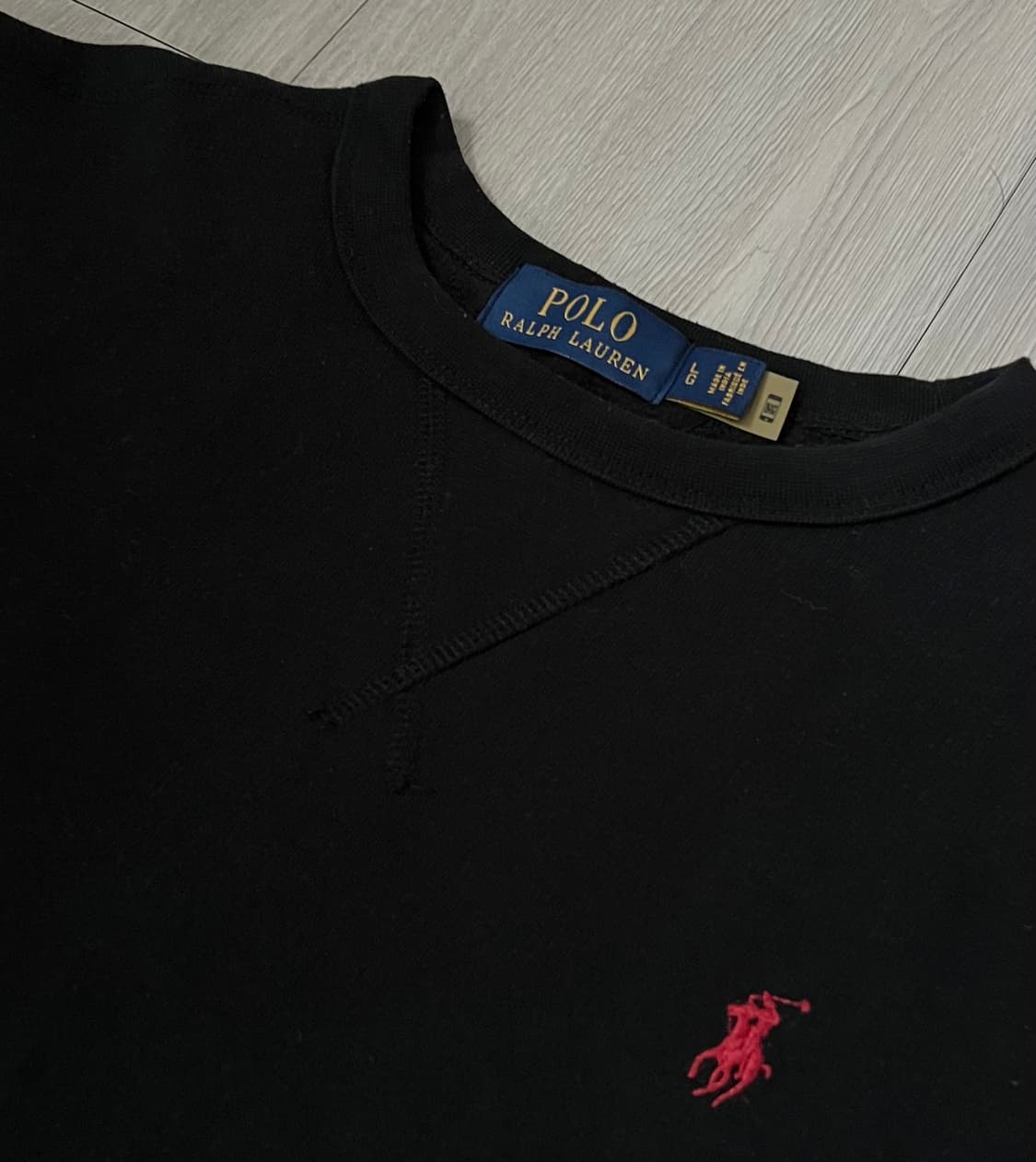 폴로랄프로렌 기모 맨투맨 L 블랙 상품이미지1