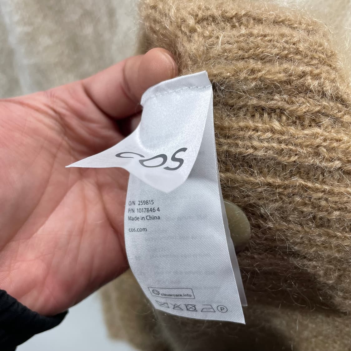 COS 코스 컬러 블록 모헤어 가디건 상품이미지4