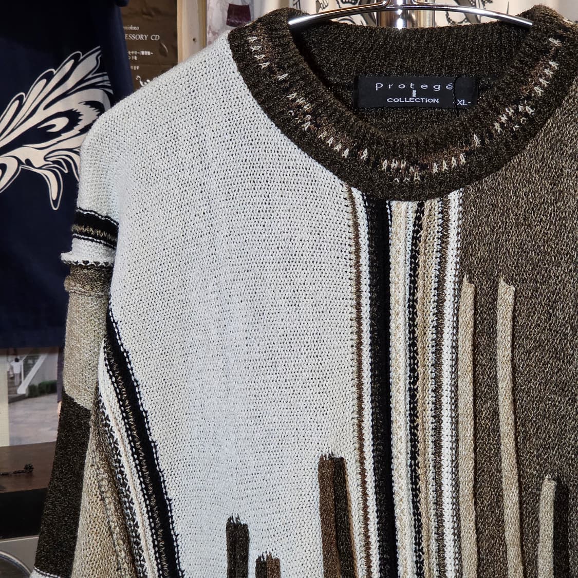 MADE IN USA 브라운 케이블 니트 상품이미지3