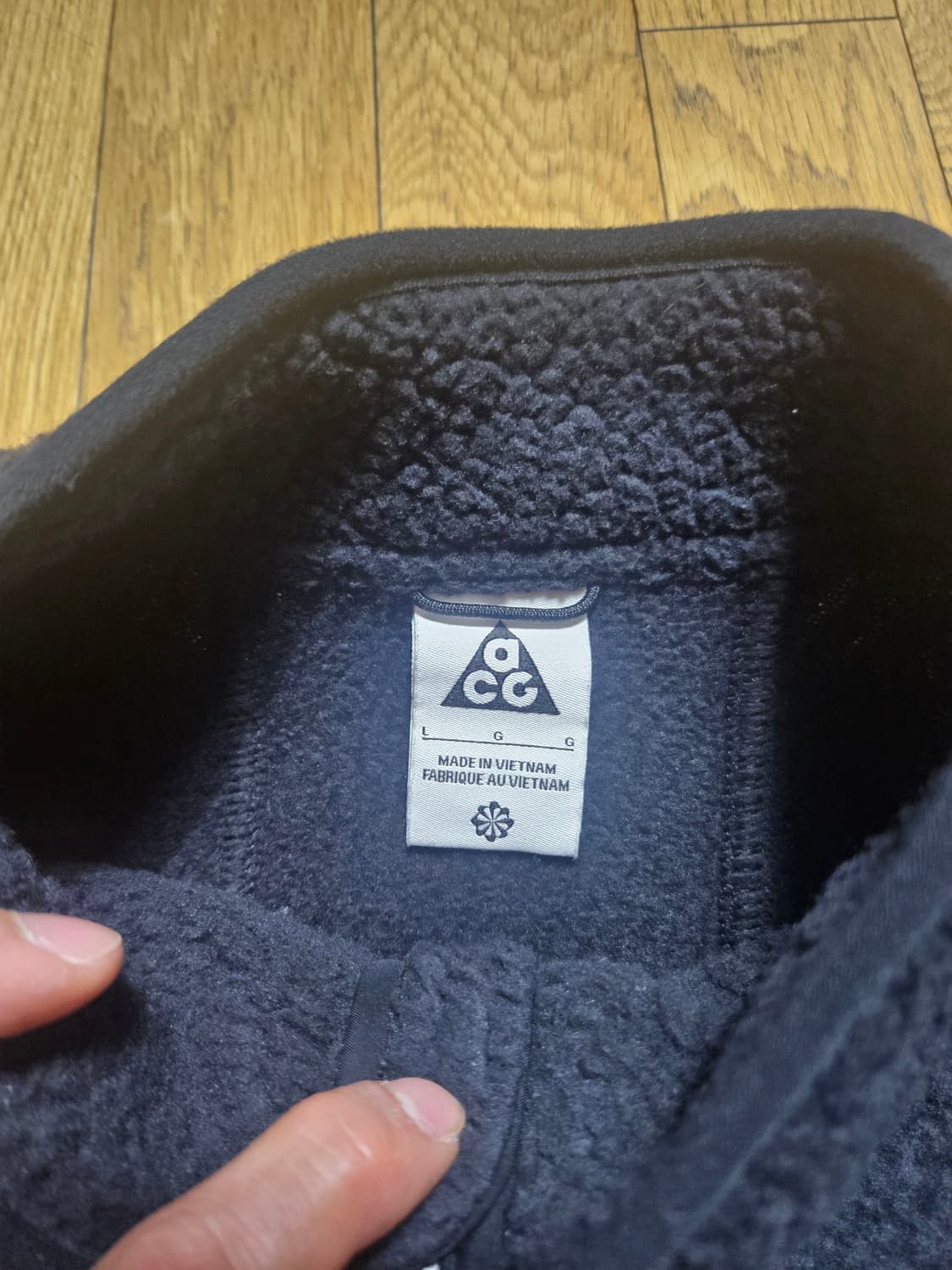 나이키 acg 아크틱 울프 블랙 플리스 후리스 자켓 쉐르파 상품이미지2