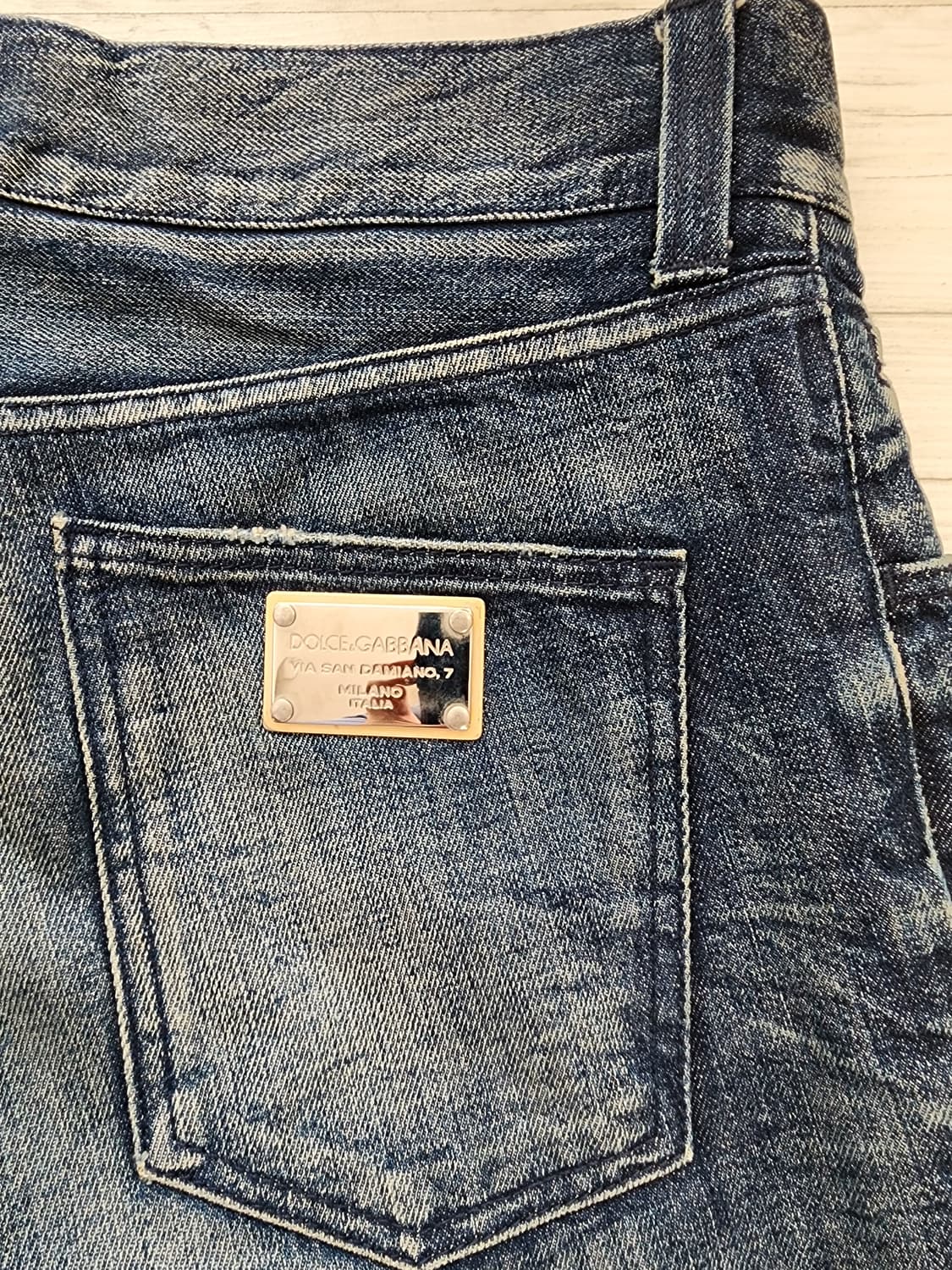 돌체앤가바나 정품 워싱 데님 팬츠 팜 50(34인치)사이즈 남성 청바지 상품이미지10