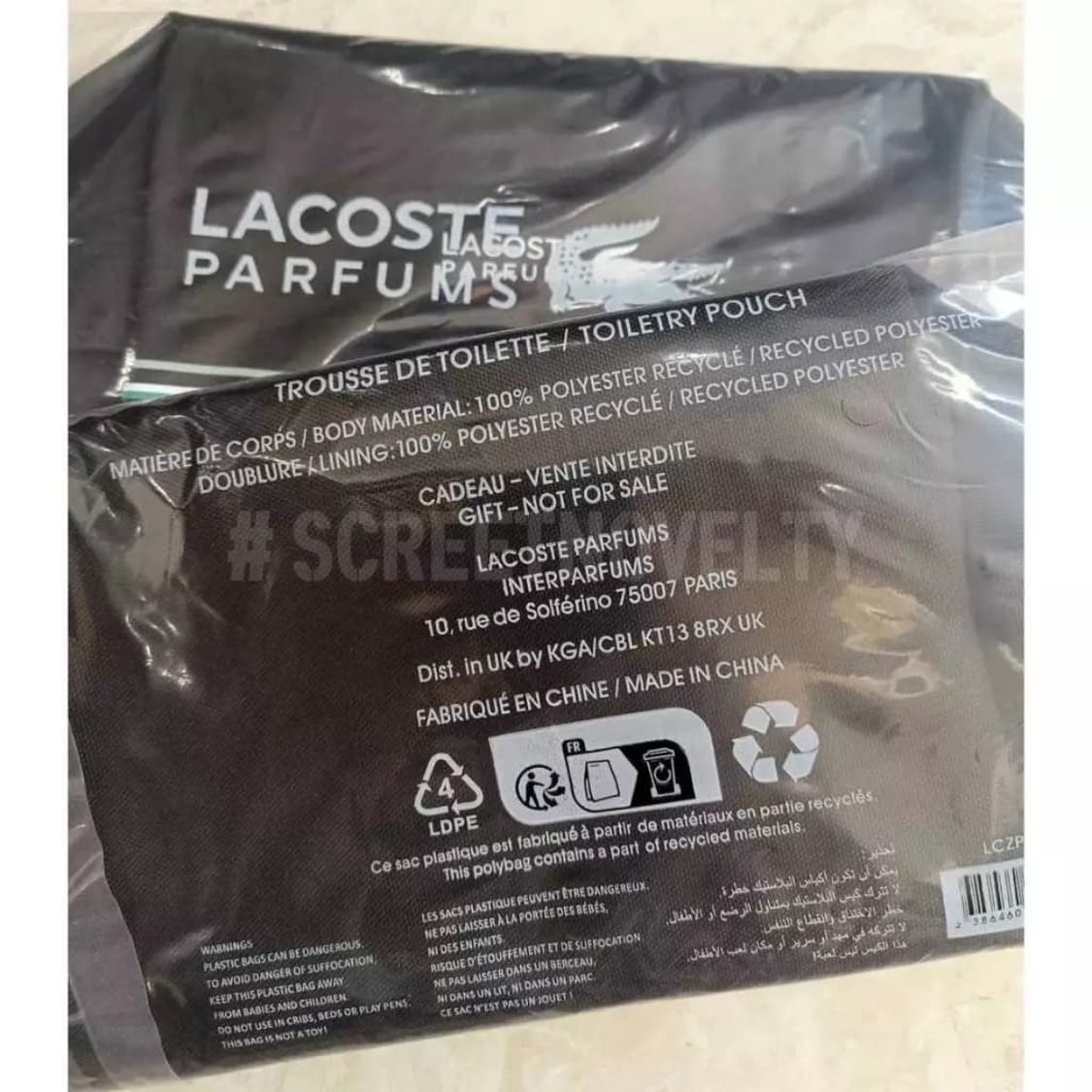 라코스테 퍼퓸 핸들 파우치 기프트 블랙 상품이미지6
