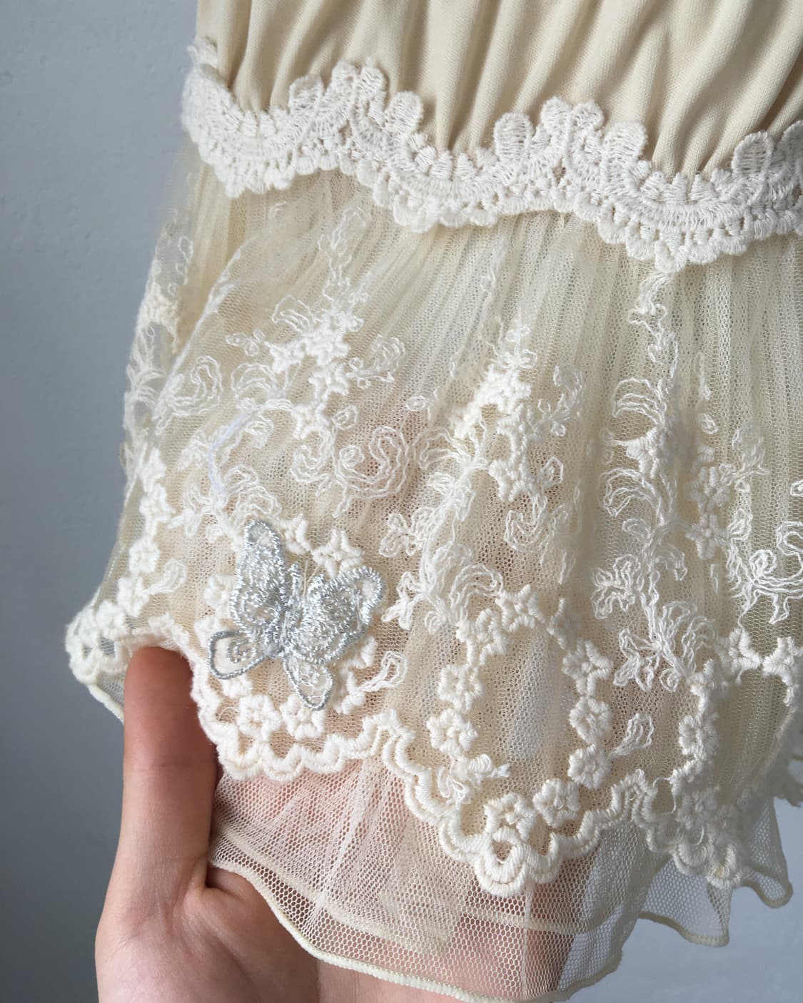 Lace point midi skirt 상품이미지5