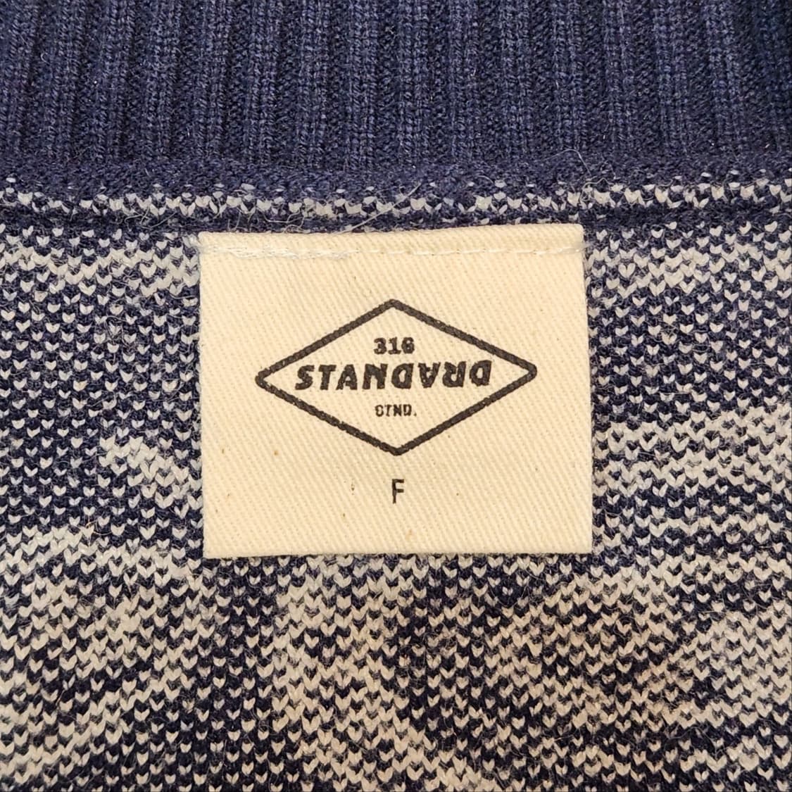 제너럴아이디어 스탠다드 페이즐리 네이비 가디건 상품이미지3