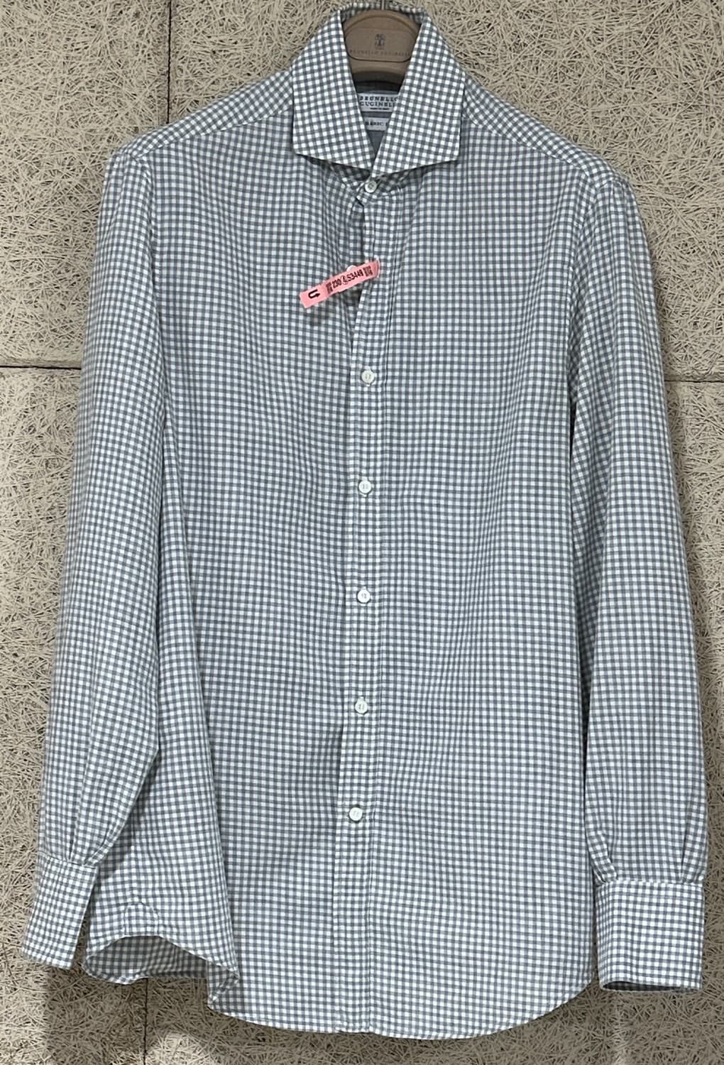 브루넬로 쿠치넬리 체크 베이직 핏 셔츠 상품이미지2