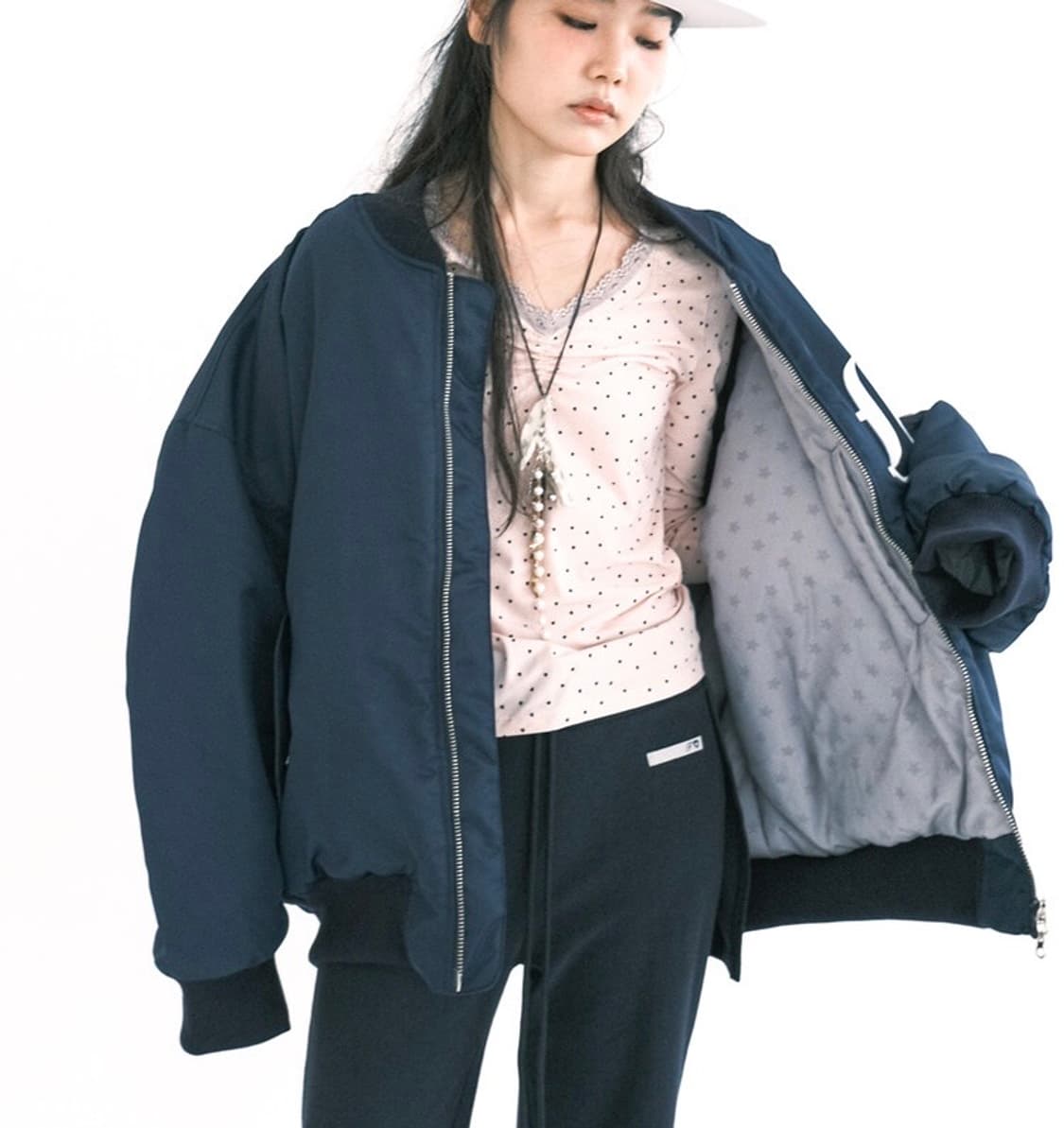 샵페어리 봄버자켓 patch bomber padded jacket (na 상품이미지2