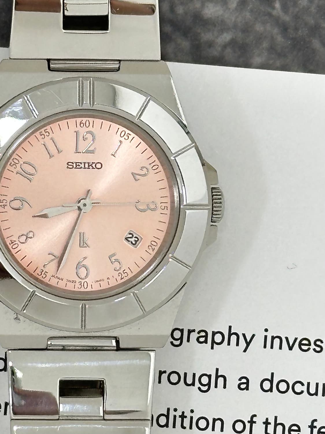 세이코 루키아 쿼츠 시계 풀박스 상품이미지7