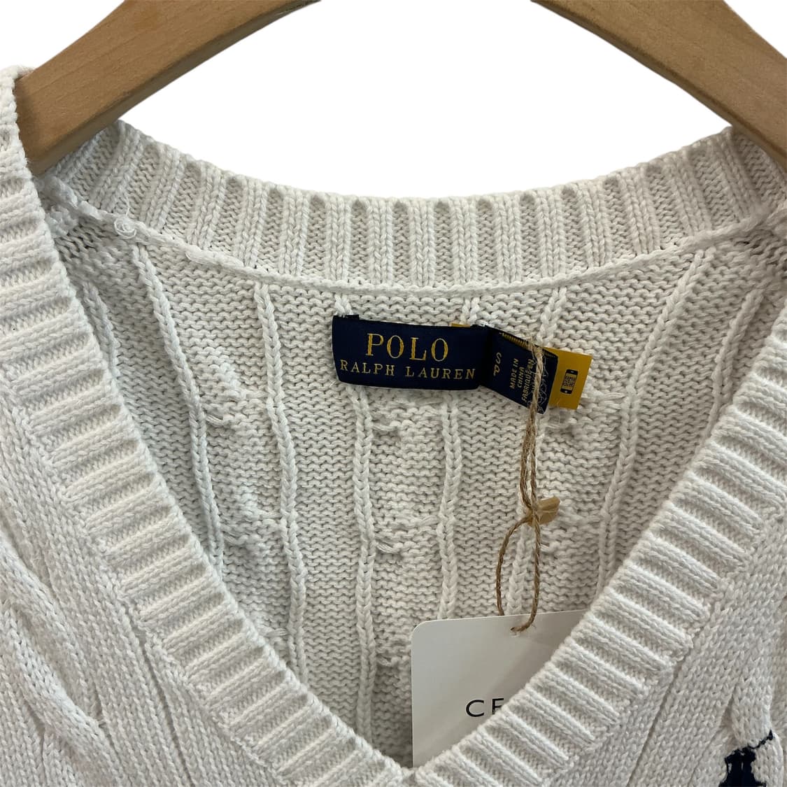 폴로 랄프로렌 케이블 니트 베스트 상품이미지2