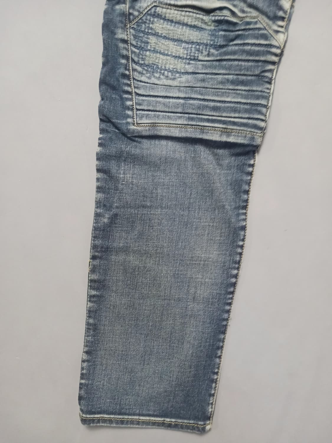 새상품 [36] 발망 스티치덧댐 바이커진 청바지 상품이미지3