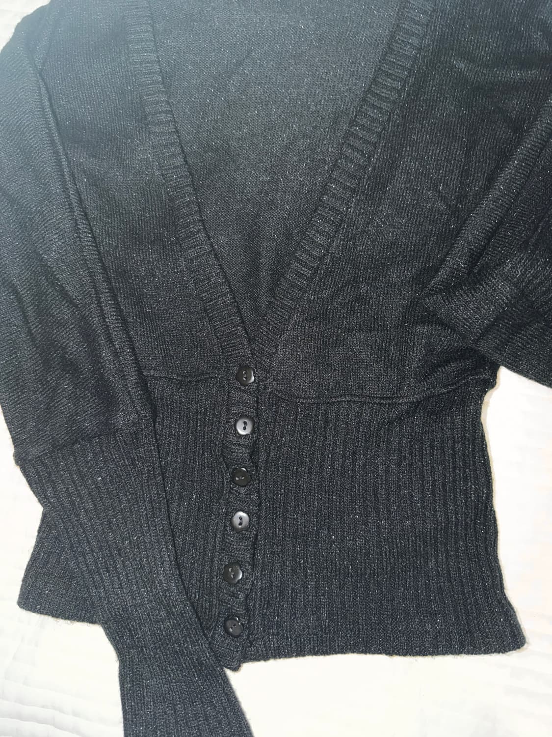 터키 빈티지 가디건 black glitter cardigan 상품이미지2