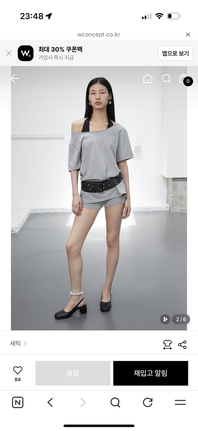 Cerric 세릭 one shoulder loose top 원숄더 루즈탑 상품이미지2