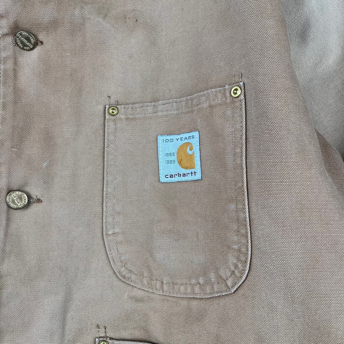 빈티지 칼하트 100주년 블랭킷 라인드 초어 코트 6BLC 상품이미지5