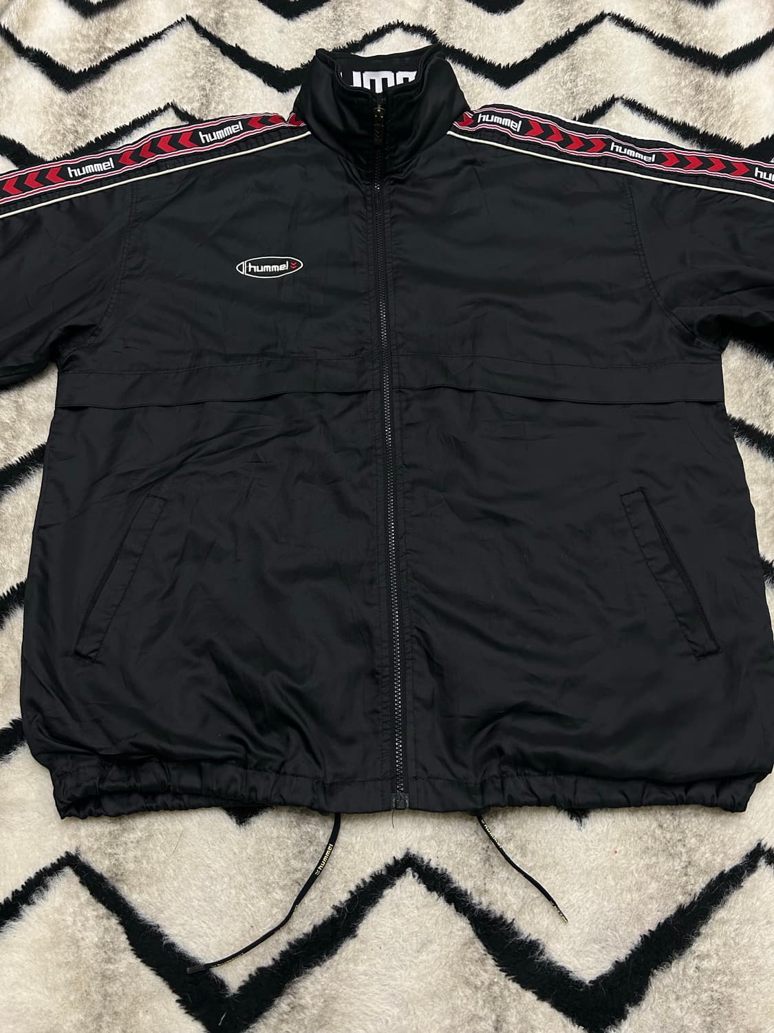 [2XL]험멜90s 사이드라인 바람막이/블랙 상품이미지3