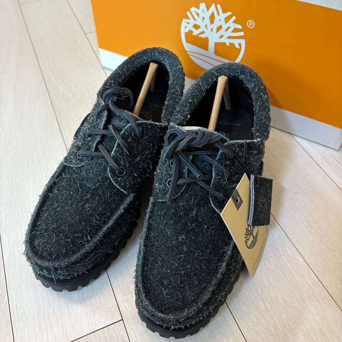 팀버랜드 x 스컬프 3아이 보트 슈즈 블랙 스웨이드 상품이미지1