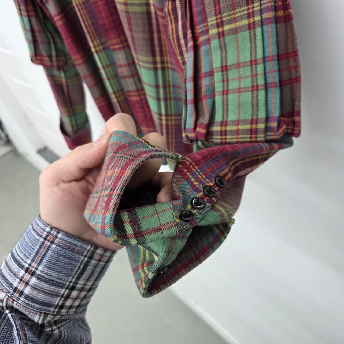 폴로 랄프로렌 디테일 체크 셔츠 여성 M 상품이미지3