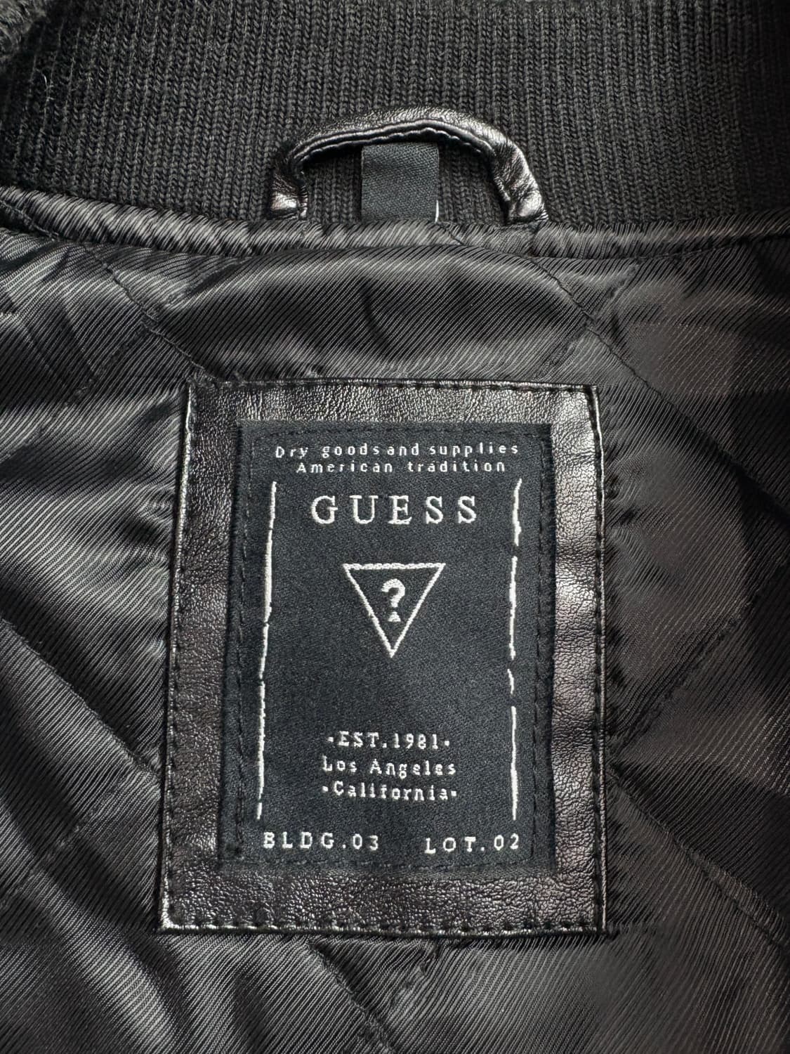 게스 올드스쿨 용자수 비건레더 봄버 자켓 2217 상품이미지4