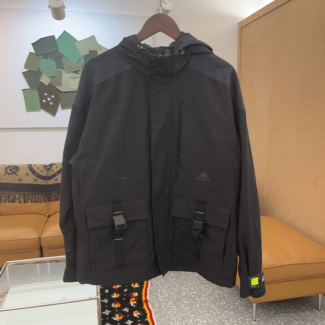 아디다스 테크웨어 스트랩 포켓 바람막이 XL C06492 상품이미지3