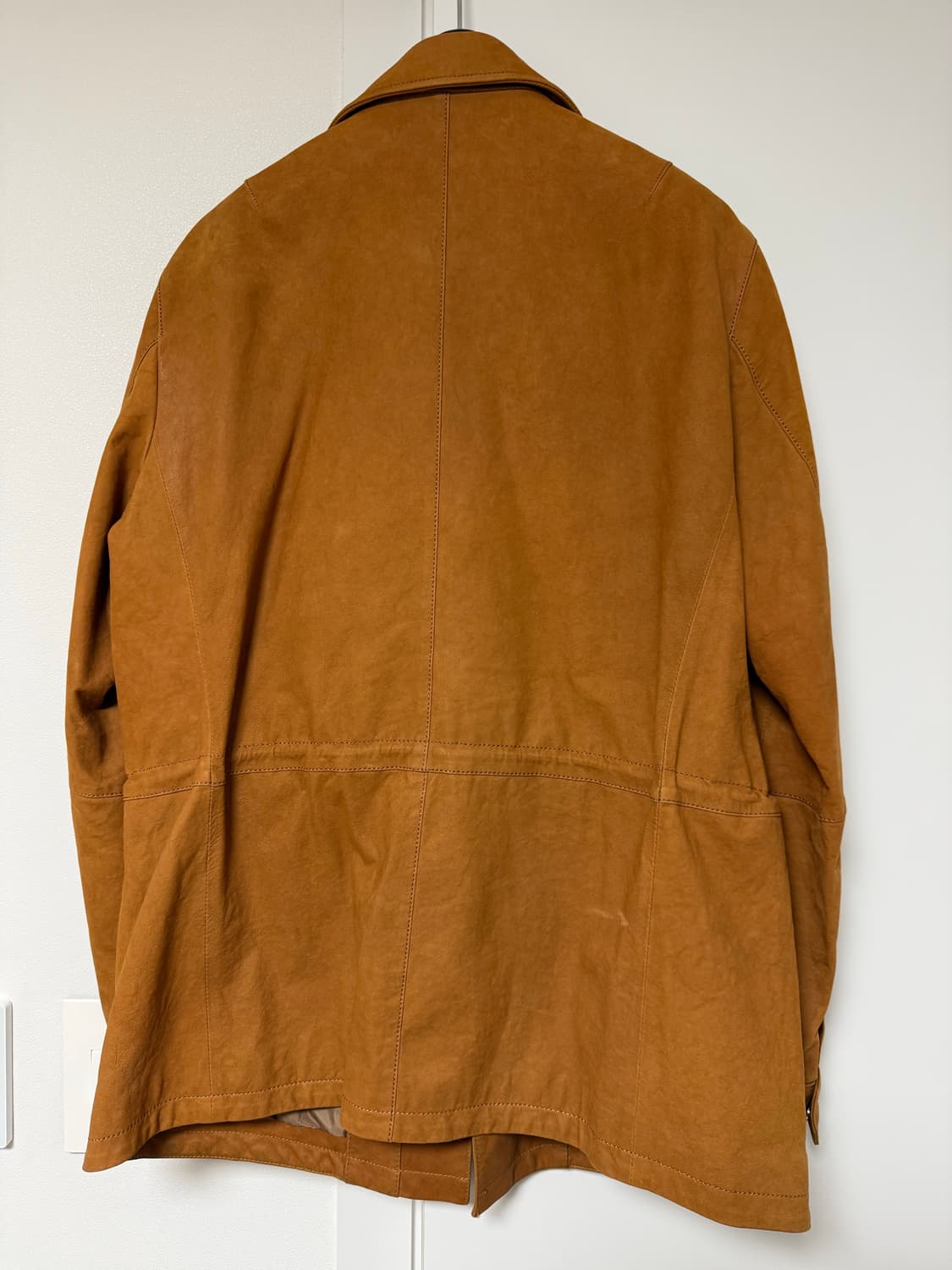 갤럭시 프레스티지 램스킨 레더 사파리 자켓 상품이미지5