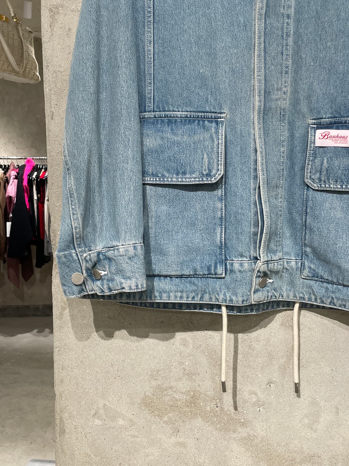 솔리드 옴므 21S/S 연청 히든 버튼 데님 자켓 상품이미지4