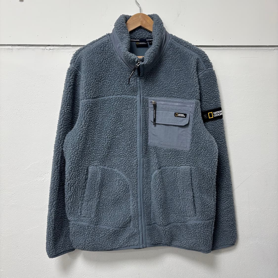 내셔널지오그래픽 블루 플리스 자켓 상품이미지1