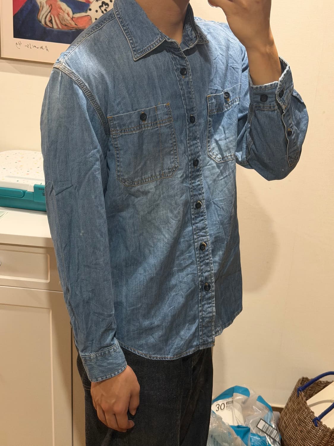 LL Bean 엘엘빈 데님 셔츠 상품이미지3