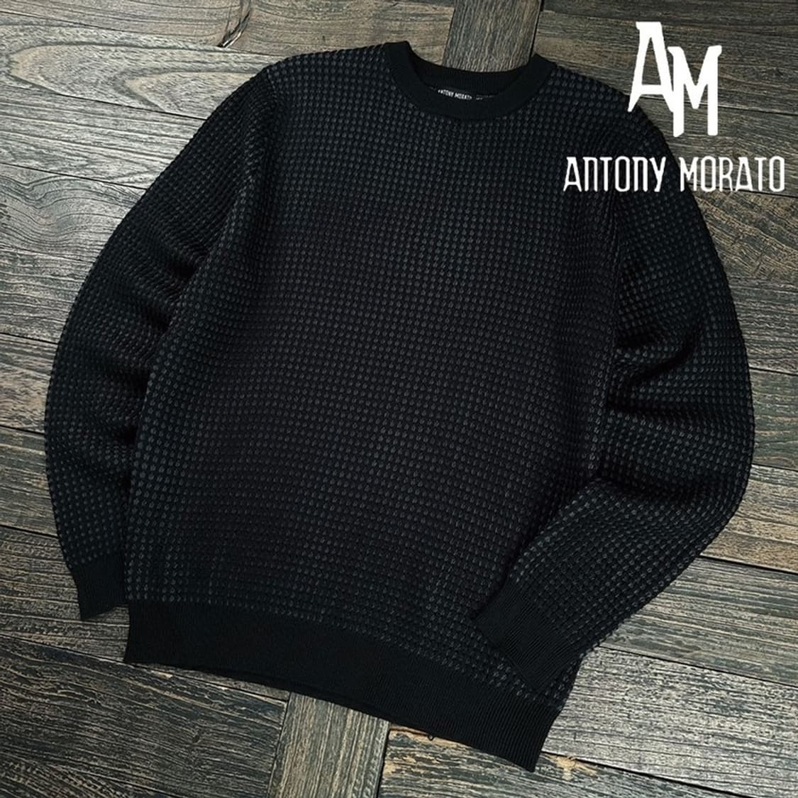 [안토니모라토] 라운드넥 와플 니트 M19897 상품이미지1