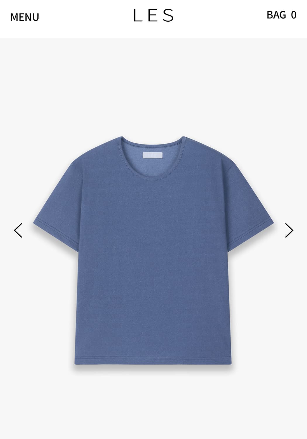 Les Brev t-shirt blue 1 사이즈 새상품 상품이미지1