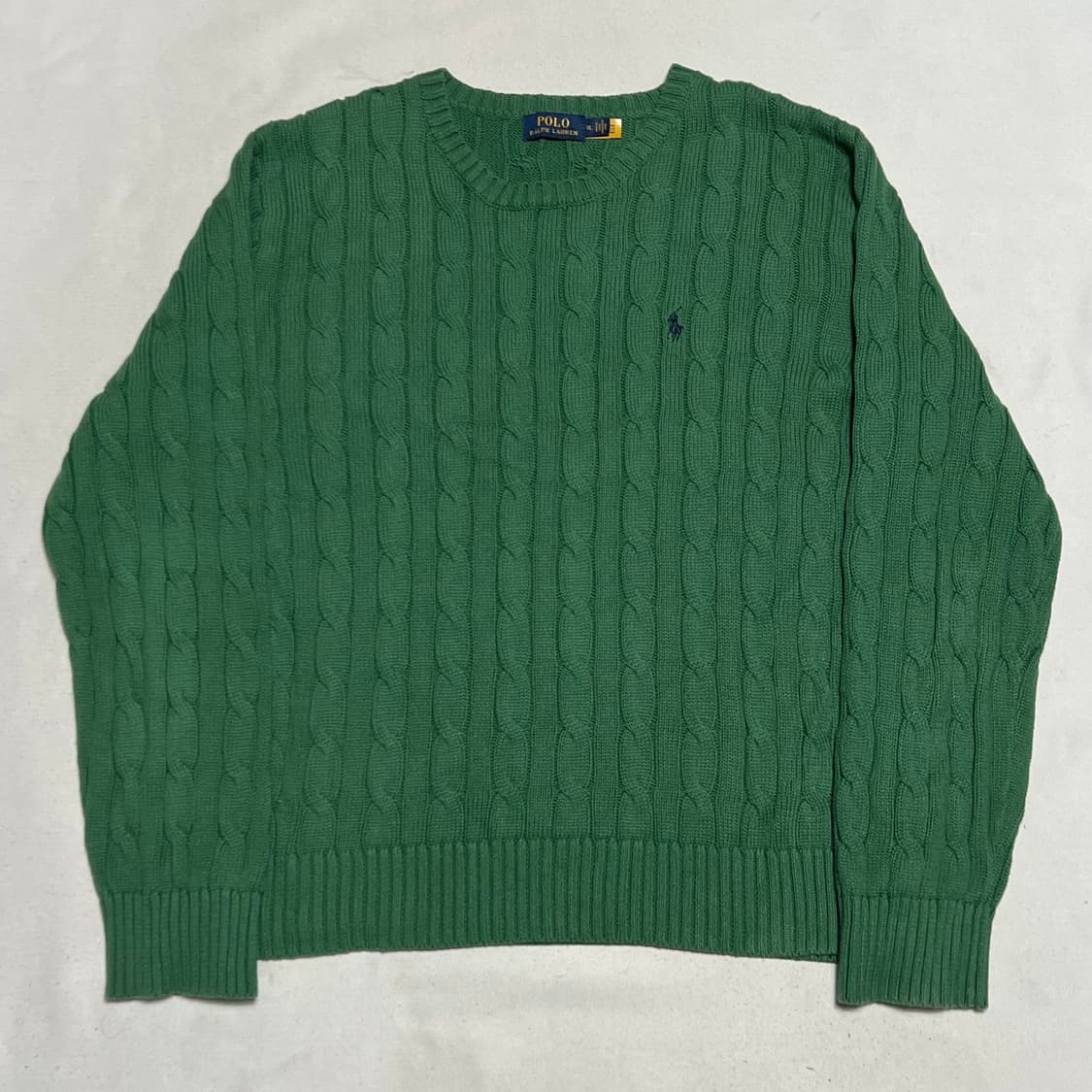 XL 폴로랄프로렌 그린 케이블 니트 상품이미지2