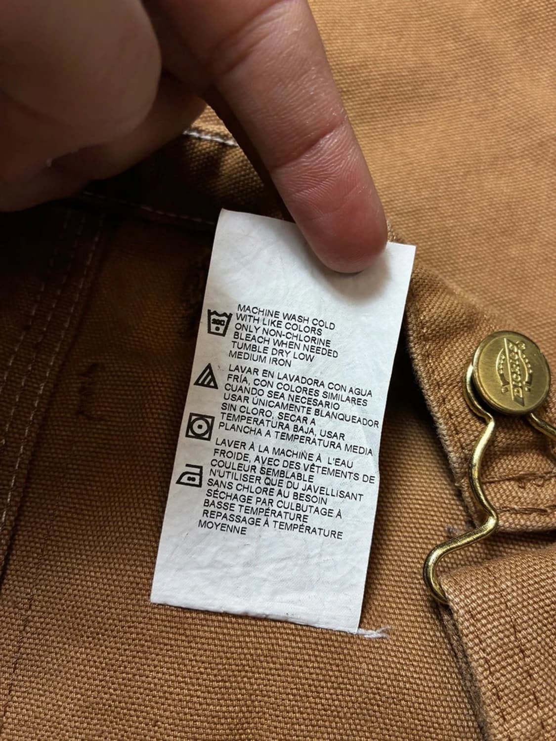 디키즈 AW BIB 덕 캔버스 오버롤 팬츠 PN8957 상품이미지9