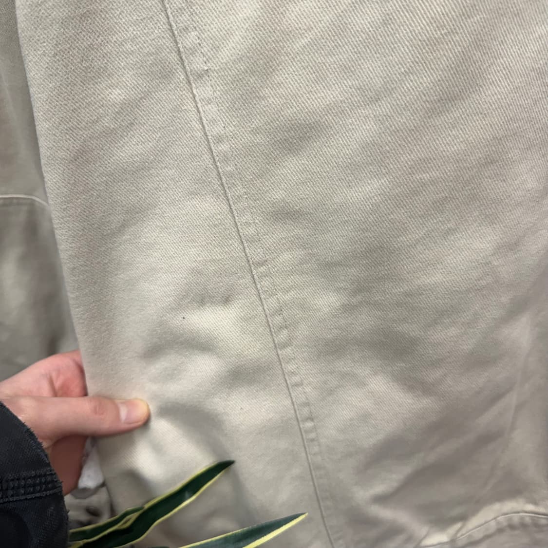 00s USA VINTAGE 데님 트러커자켓 전면 포켓 디테일 카키 상품이미지6