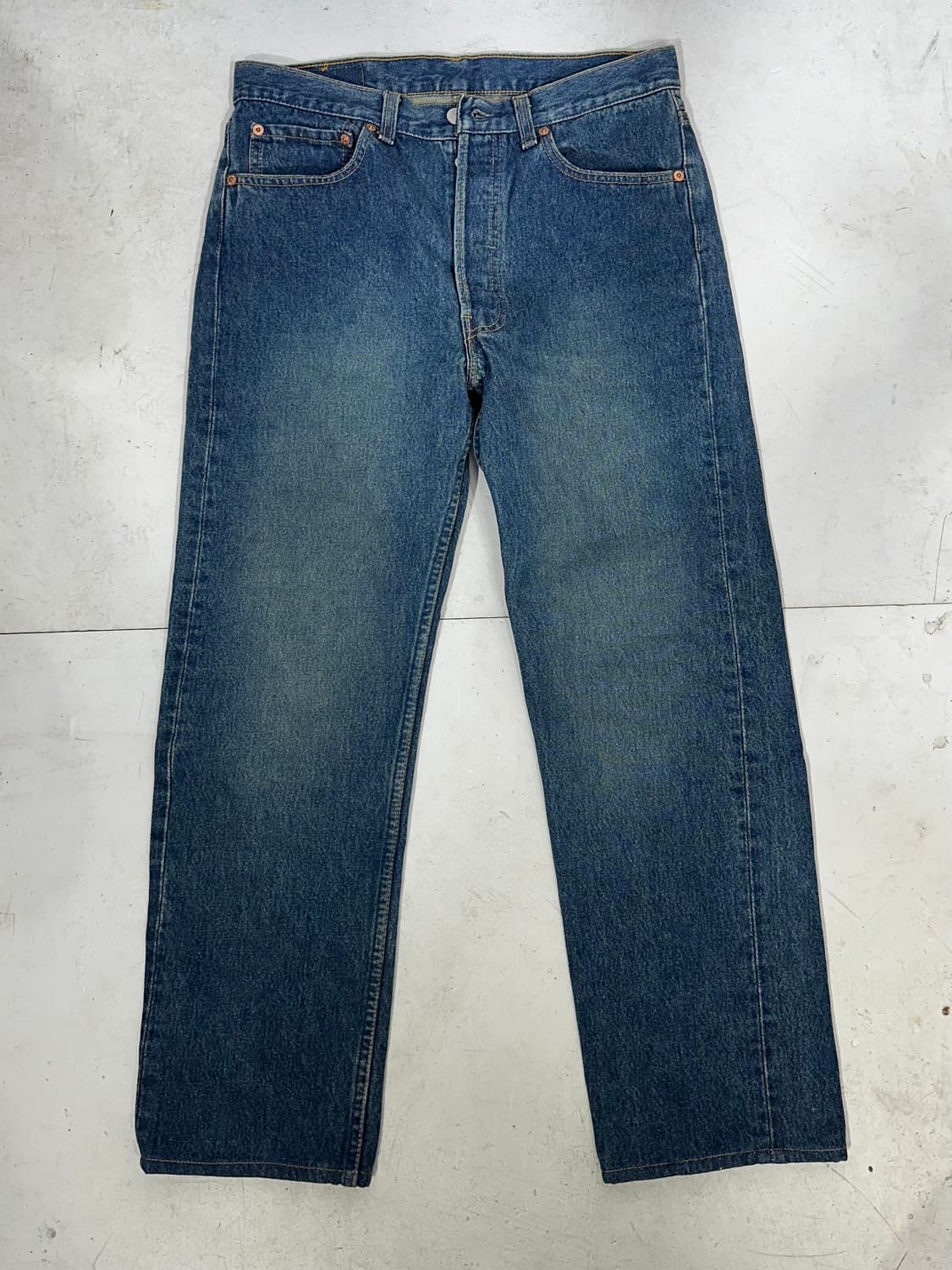 리바이스 501 중청 와이드 데님 팬츠  상품이미지4