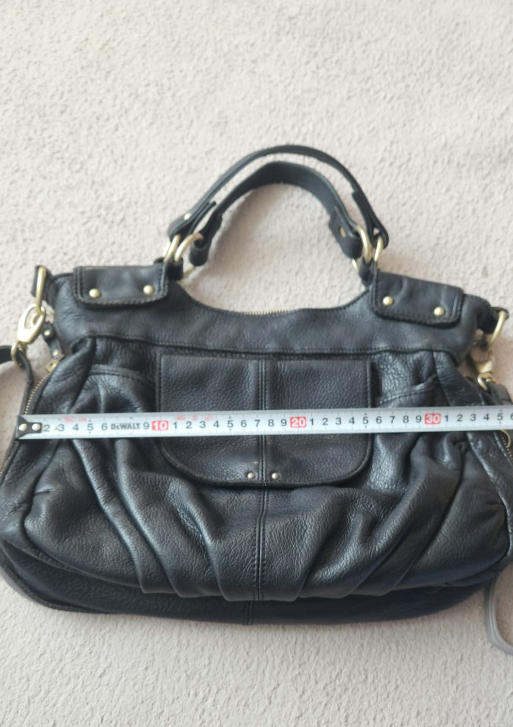 Beaure 뷰레 Y2k  블랙 소가죽 크로스백 상품이미지9