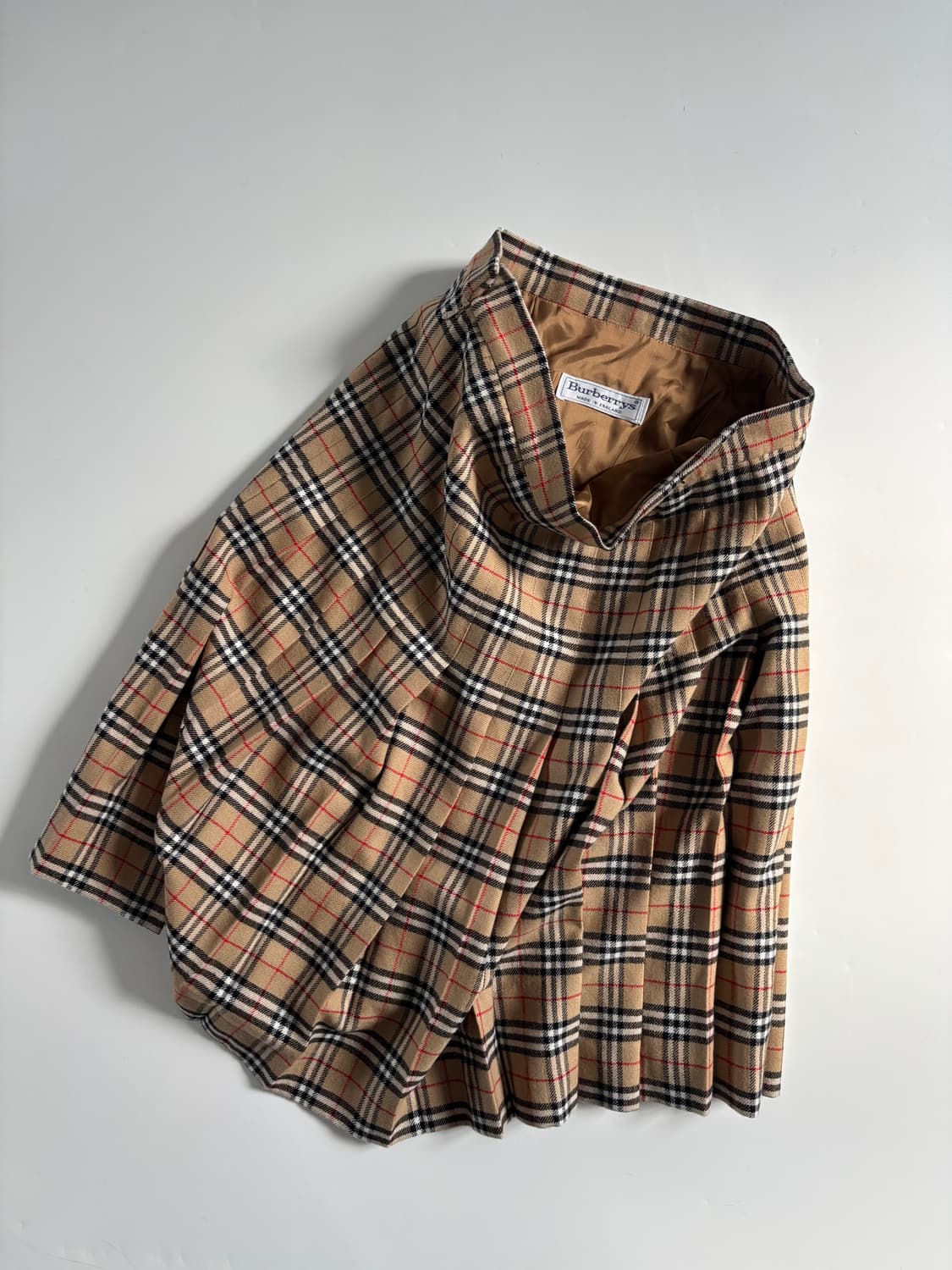Burberry 버버리 베이지 노바체크 플리츠 스커트  상품이미지1