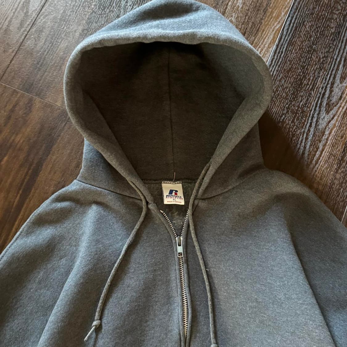 00s 러셀 애슬레틱 후드집업 그레이 상품이미지3