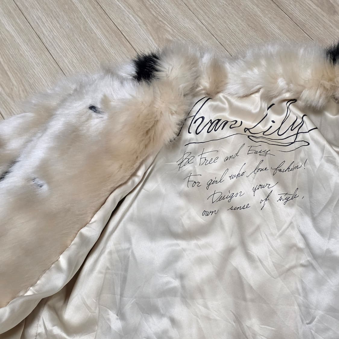 일본빈티지)Avan Lily 대장 오네갸루st 보헤미안페이크퍼 모피 자켓 상품이미지4