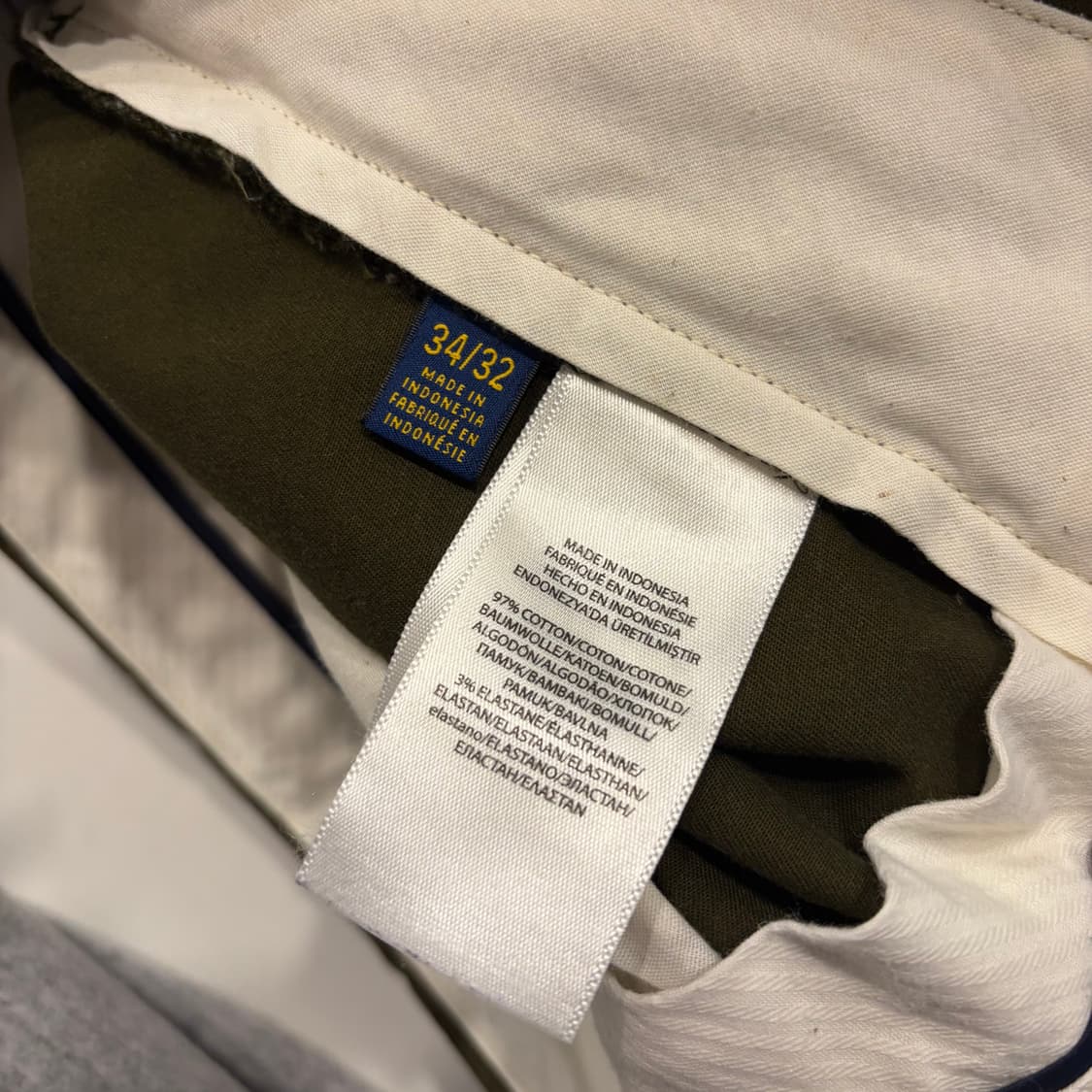 [34x32] 폴로 랄프로렌 카키색 바지 코튼 팬츠 D400 상품이미지6