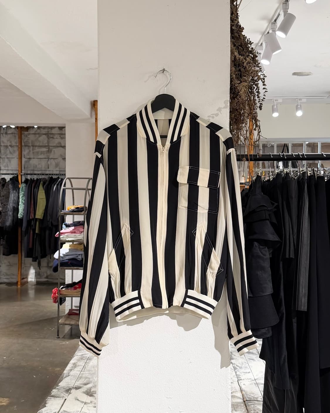 크리스찬 디올 몬슈어 스트라이프 새틴 블루종 자켓 상품이미지1