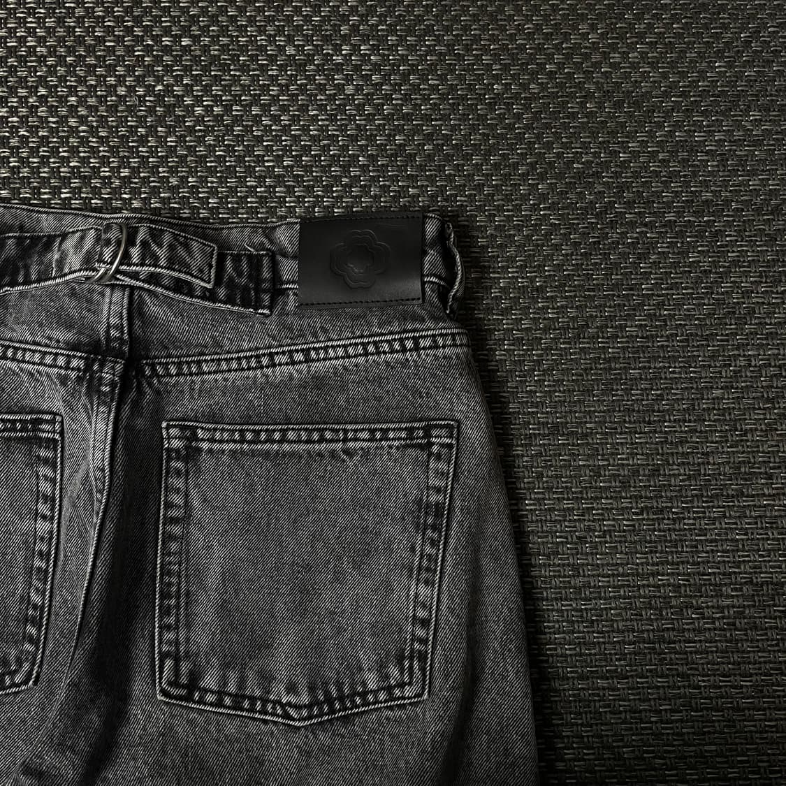 (29) MAJE 마쥬 그레이 커브드 데님 팬츠 상품이미지7