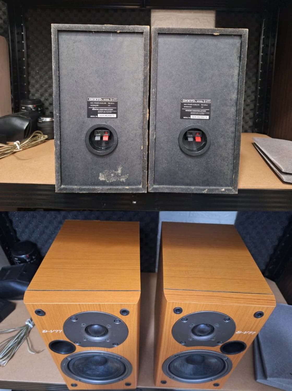 온쿄 중소형 빈티지 스피커 1조 D-V77 레트로 앤틱 인테리어 카페 상품이미지4