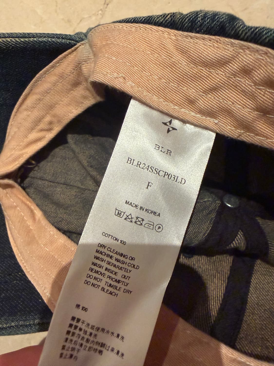 BLR 블러 데님 찢청 볼캡 상품이미지4