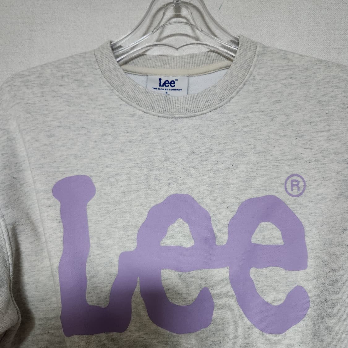 Lee 크롭 맨투맨 S 상품이미지3