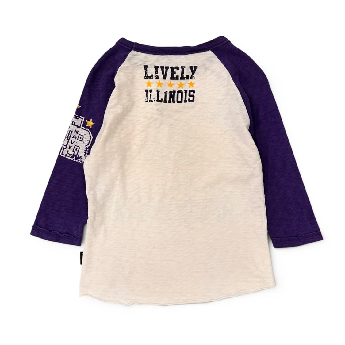 Plum Color Block Raglan T-Shirt 상품이미지2