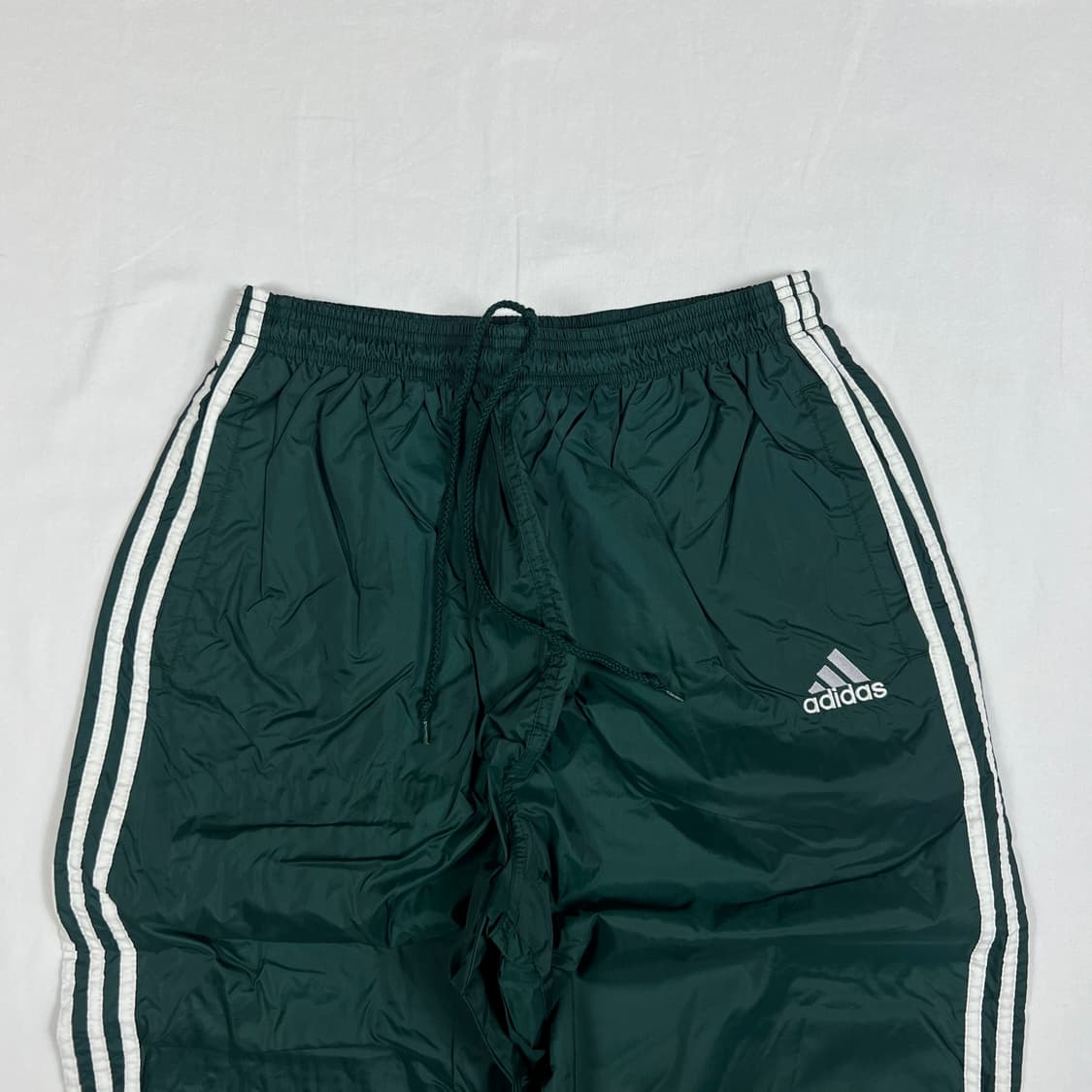 90‘s 아디다스 adidas 로고 나일론 윈드 밴딩 조거팬츠 상품이미지2