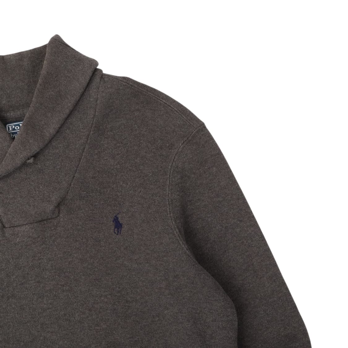 폴로 랄프로렌 챠콜그레이 숄카라 니트 스웻셔츠 상품이미지3