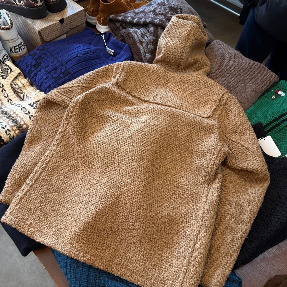 타운크래프트 BY 써니 스포츠 울 레이온 폴리 니트 더플 코트 떡볶이코트 상품이미지6