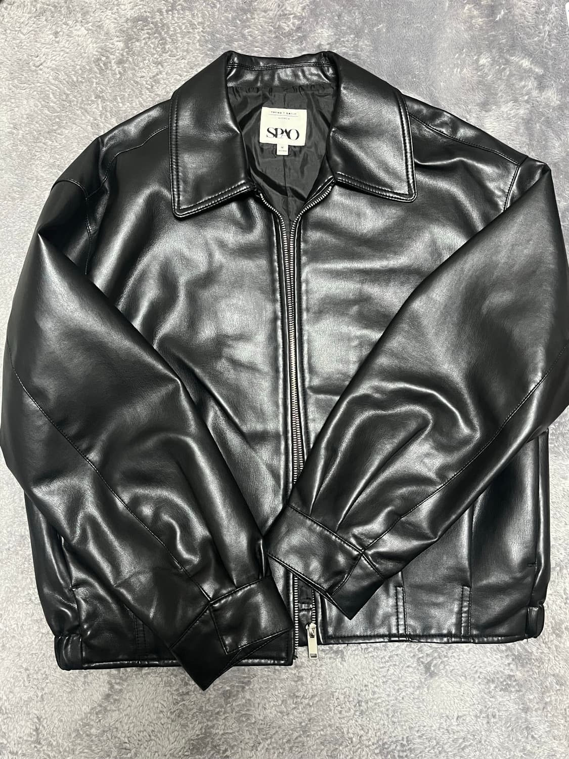 스파오 가죽자켓 상품이미지1