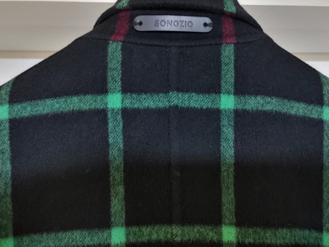 송지오옴므 플란넬 리버시블 캐시울 코트 팝니다 상품이미지7