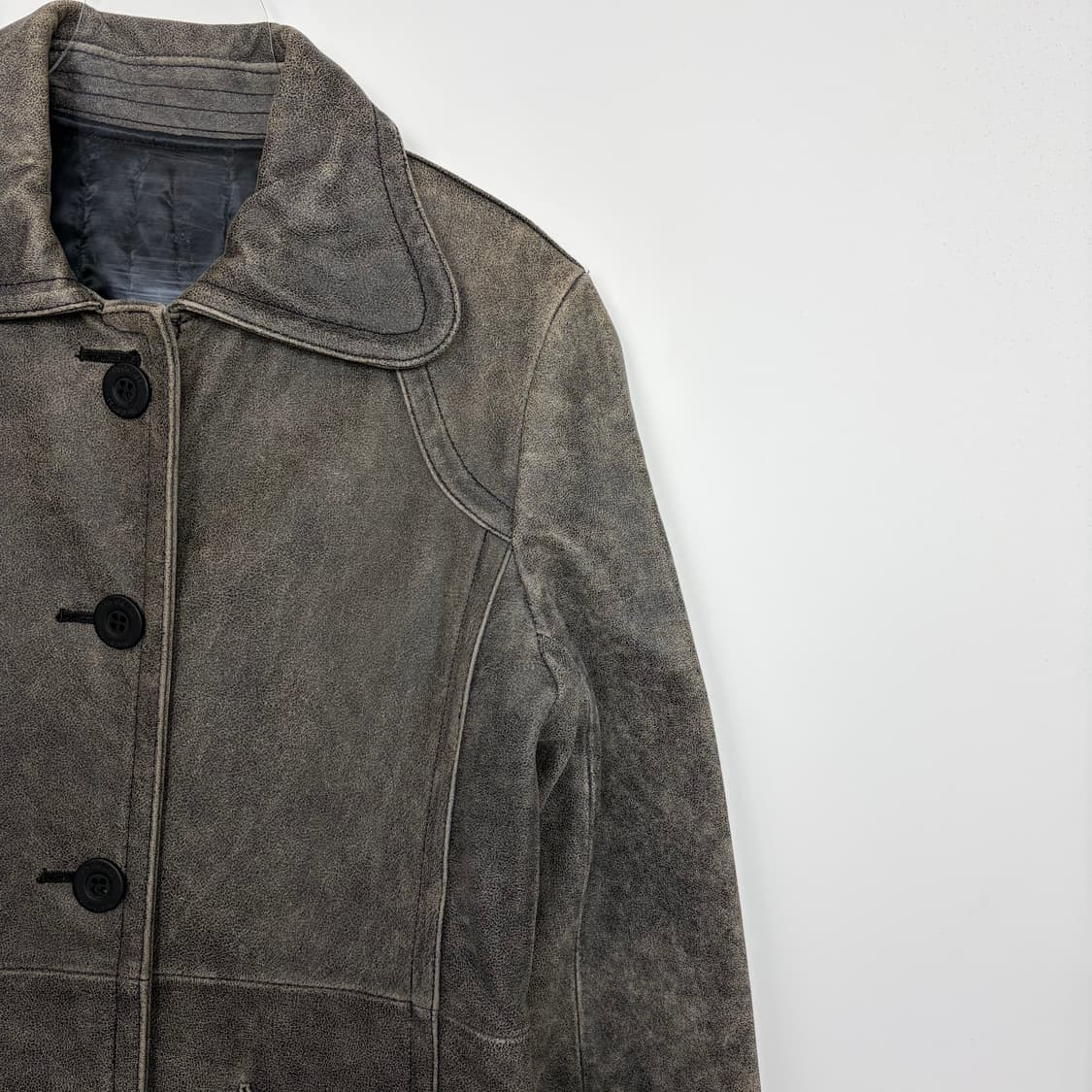 히스테릭글래머 빈티지 가공 가죽 코트 상품이미지4