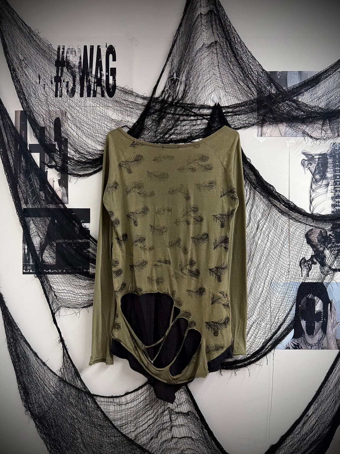 00s grunge skull printing longsleeve 상품이미지6