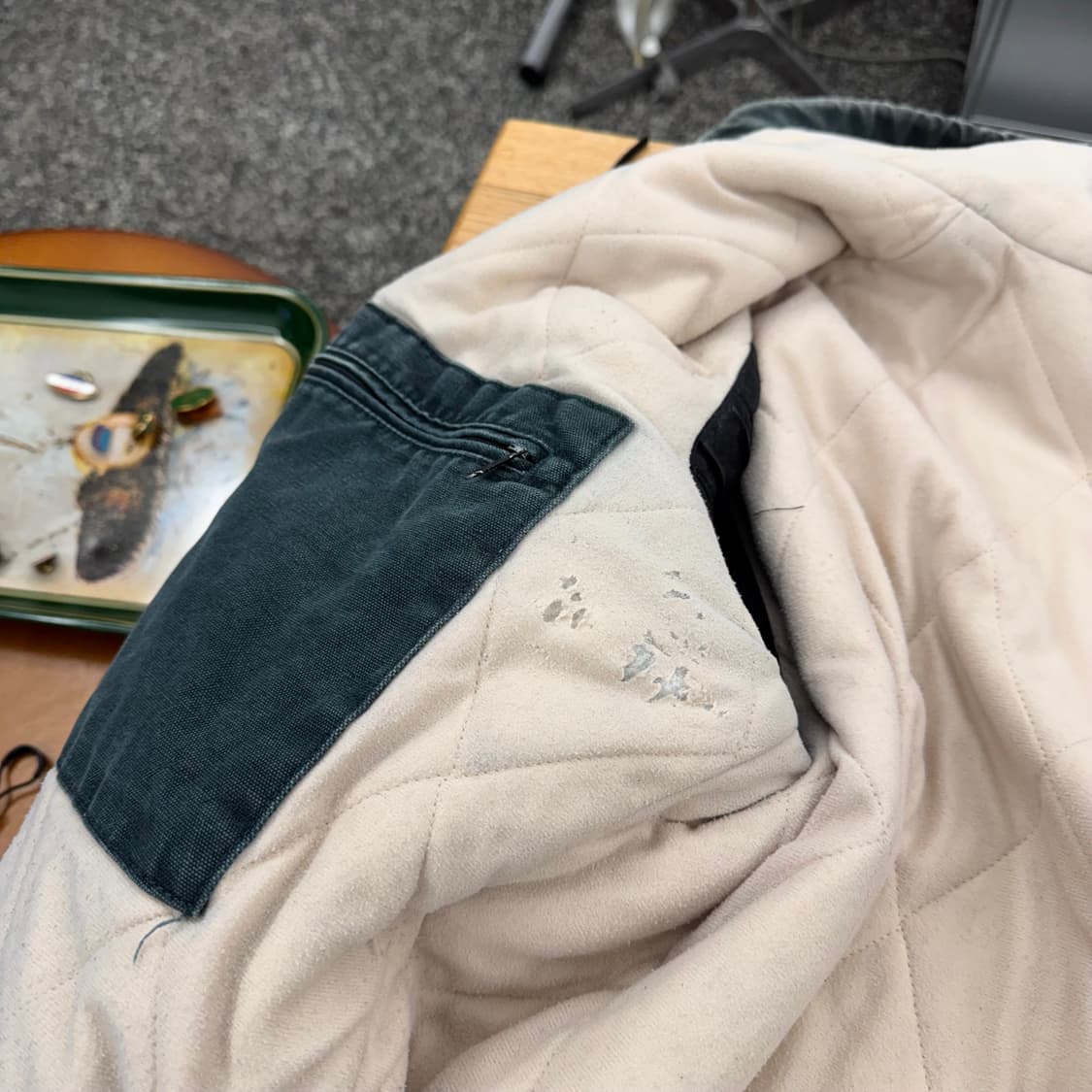 칼하트 J151 HTG 페이디드 그린 덕 액티브 자켓 (M)    상품이미지6